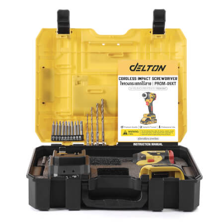 สว่านโรตารี่ไร้สาย (พร้อมแบตเตอรี่) DELTON รุ่น PROM-09XT แบตเตอรี่ MK-SERIES 20V 4AH_7